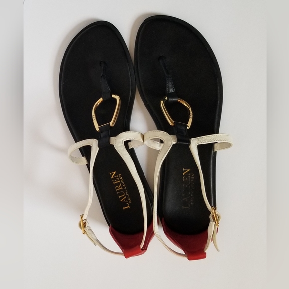 Lauren Ralph Lauren Nanine Sandals Sz 8 - Picture 2 of 7
